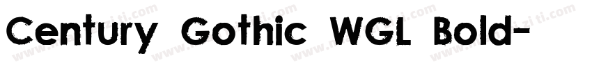 Century Gothic WGL Bold字体转换